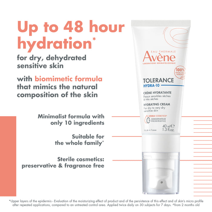 Avene Tolerance Hydra-10 Hydrating Cream 40ml