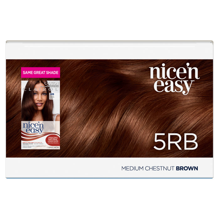 Clairol Nice N Easy 5RB Medium Chestnut Brown.