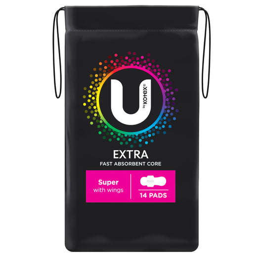 U By Kotex Extra Pads Super Wings 14.