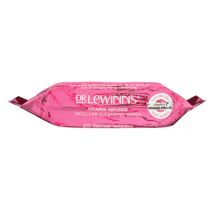 Dr LeWinn's Micellar Cleansing Wipes 25 Wipes.