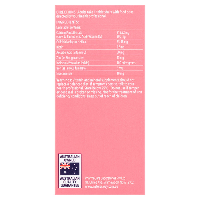 Nature's Way Hair Scalp Skin & Nails 60 Tablets