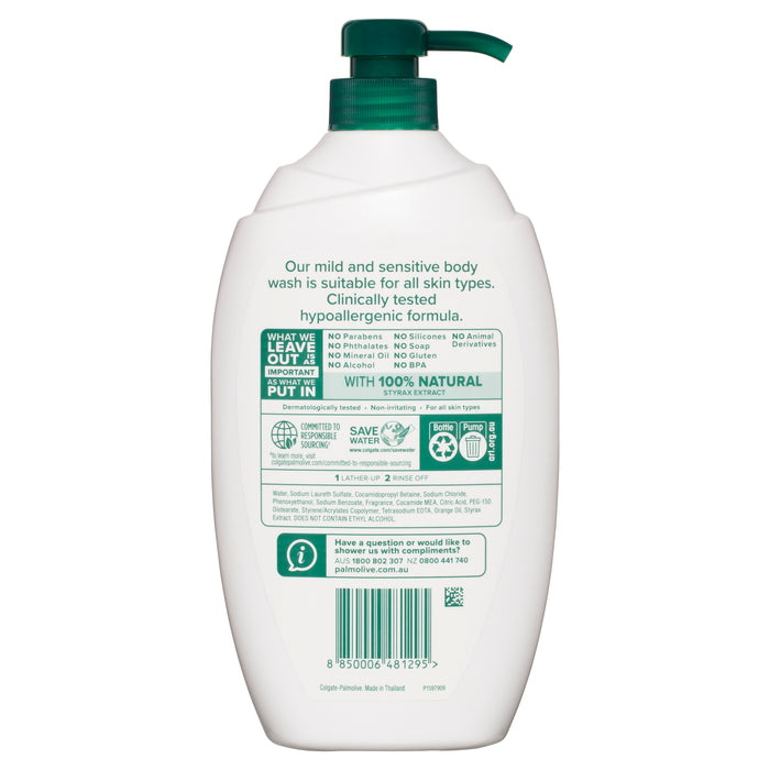 Palmolive Naturals Shower Gel Mild & Sensitive 1 Litre.