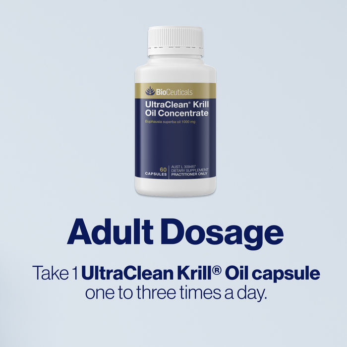 Bioceuticals Ultraclean Krill Oil Concentrate 60 Soft Capsules