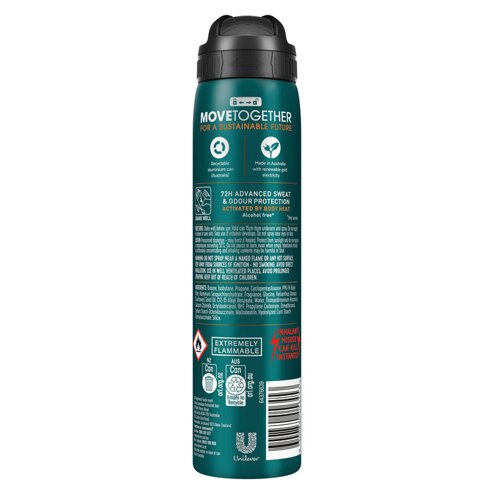 Rexona Men Antiperspirant Deodorant Aerosol Workout 220ml.