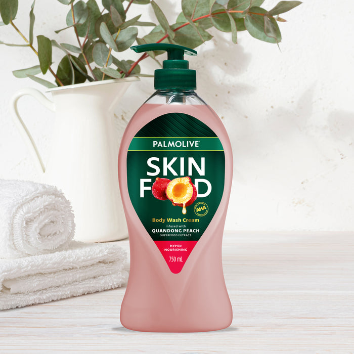 Palmolive Skin Food Body Wash Cream Quandong Peach 750ml
