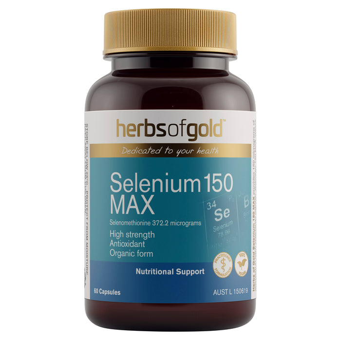 Herbs Of Gold Selenium 150 MAX 60 Veg Capsules