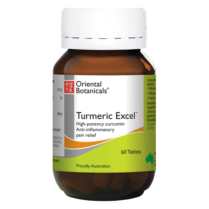 Oriental Botanicals Turmeric Excel 60 Tablets