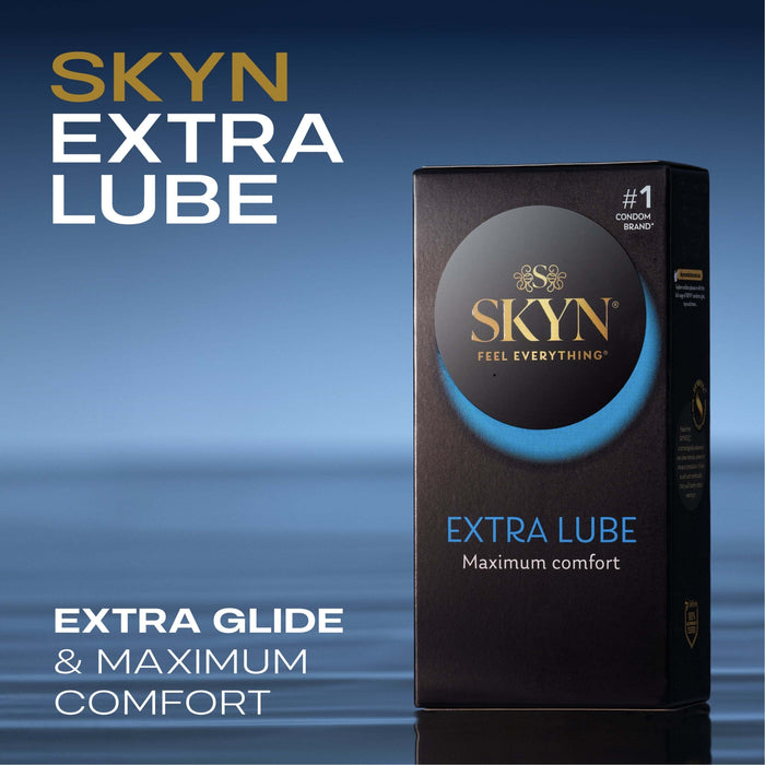 Ansell Lifestyles Condoms Skyn Extra Lube Latex Free 10 Pack