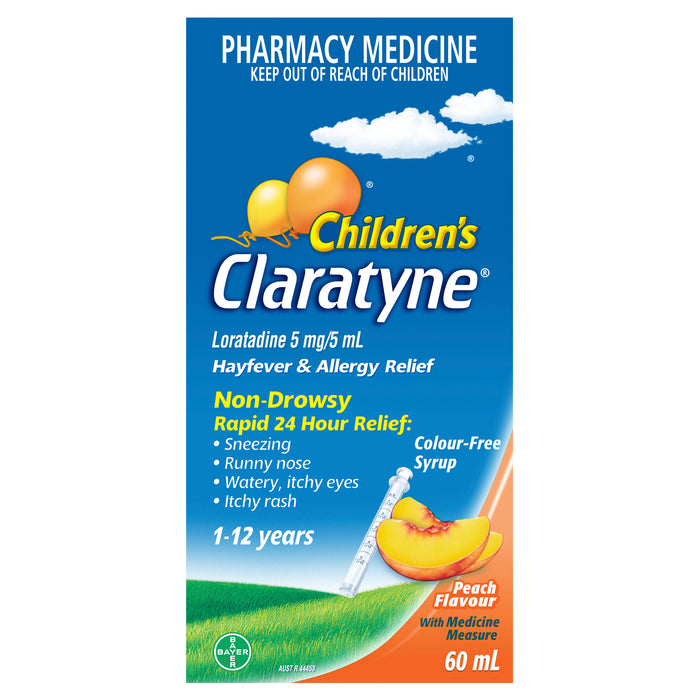 Claratyne Syrup Peach 60ml