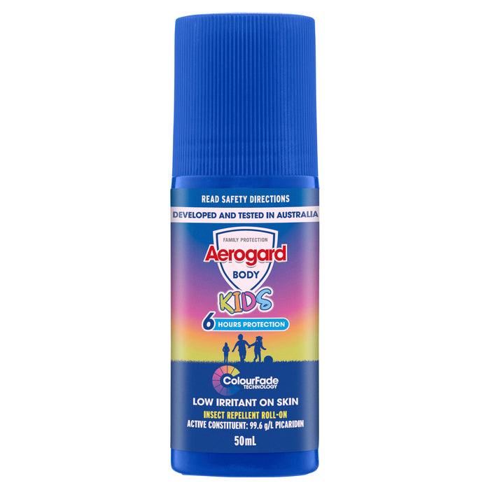 Aerogard Kids Colour Fade Technology Roll On 50ml