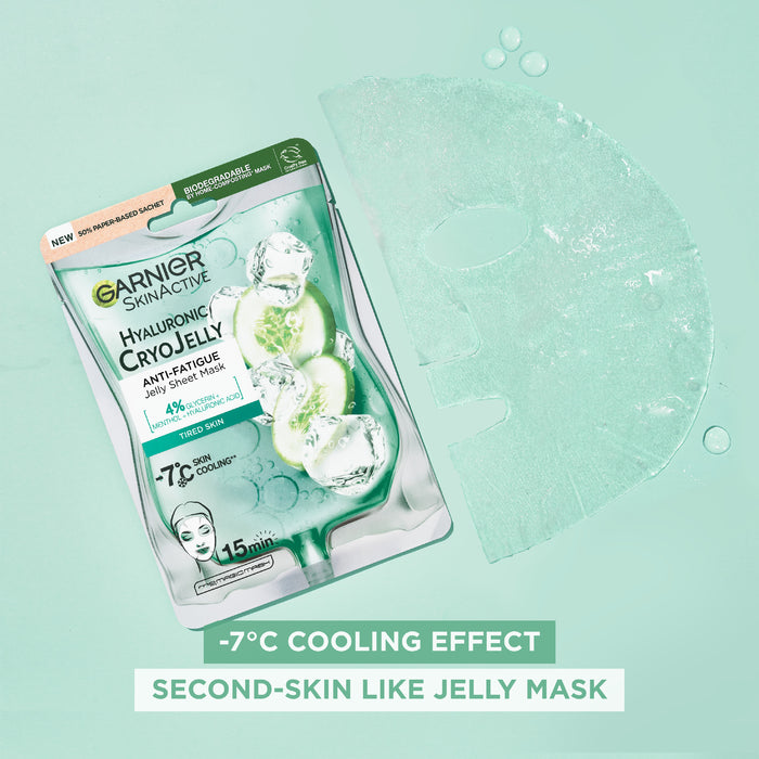 Garnier Skin Active Anti Fatigue Hyaluronic Cryo Jelly Tissue Face Mask 27g