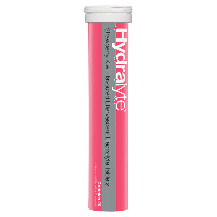 Hydralyte Effervescent Tablets Strawberry Kiwi 20