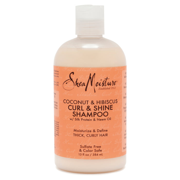 Shea Moisture Coconut and Hibiscus Curl and Shine Shampoo 384ml.