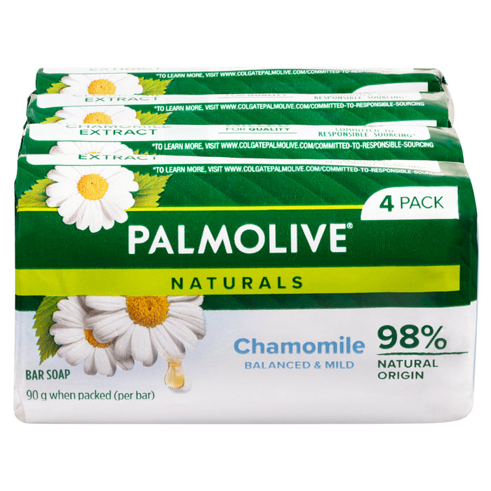 Palmolive Soap White 90g x 4 Pack.