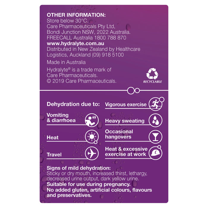 Hydralyte Sachets Apple Blackcurrant 4.9g x 24.