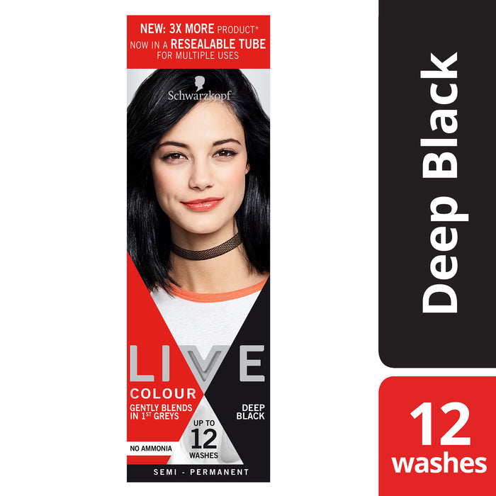 Schwarzkopf Live Colour Deep Black Hair Colour