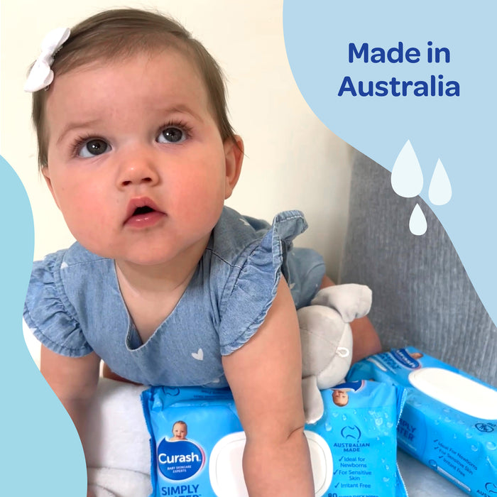 Curash Simply Water Wipes 20 Wipes