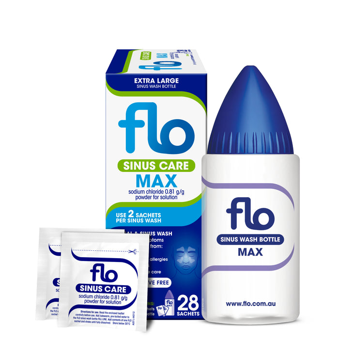 Flo Sinus Care Max Bottle & Sachets 28