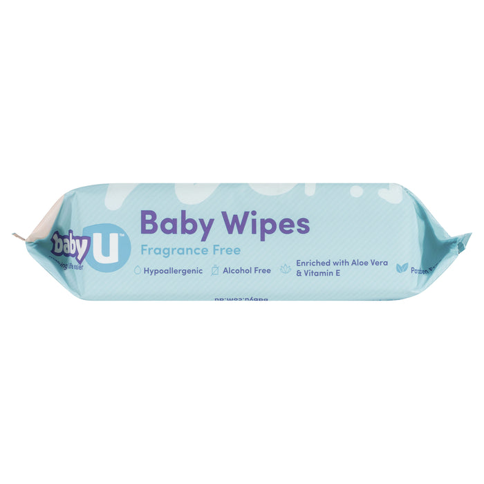 Baby U Baby Wipes Fragrance Free 80