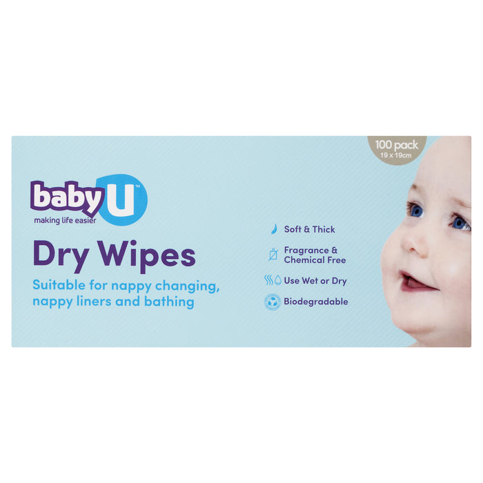 Baby U Dry Wipes 100 Pack