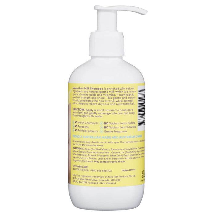 Baby U Goat Milk Shampoo 250ml