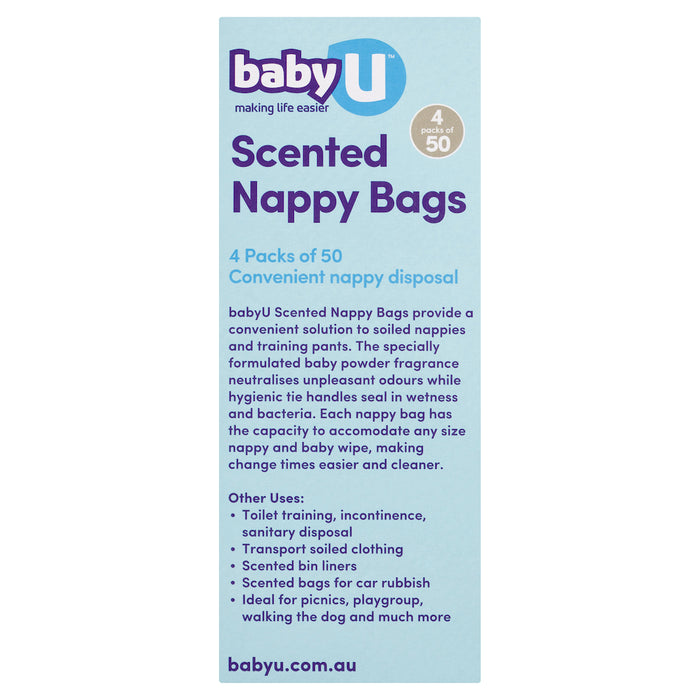 Baby U Nappy Bags 200 Pack