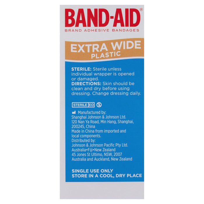 Band-Aid Adhesive Strips Extra Wide 40