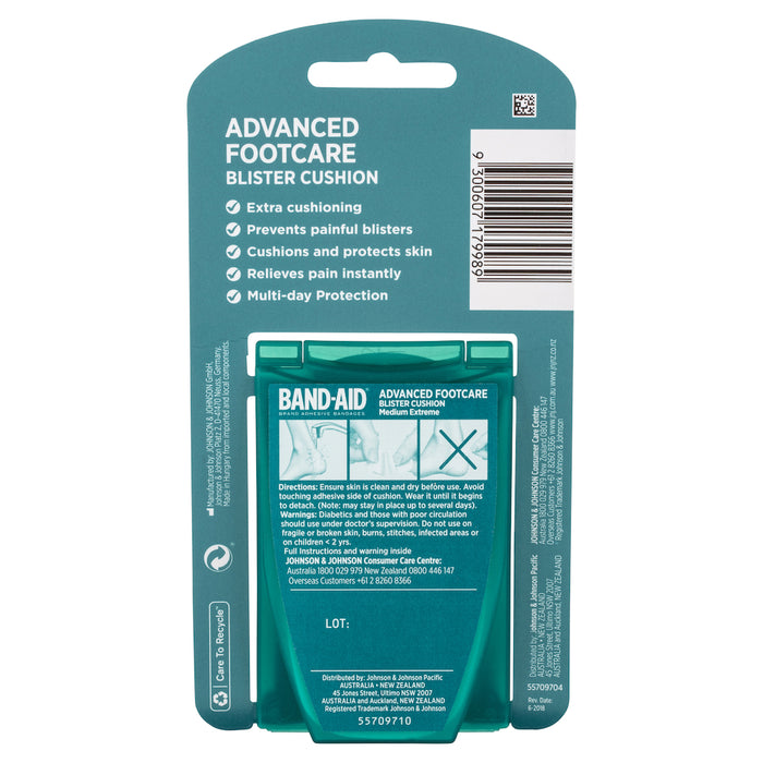 Band-Aid Advanced Footcare Blister Cushion Medium x5