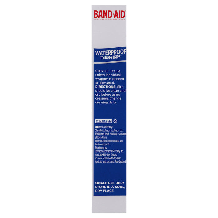 Band-Aid Brand Tough Strips Waterproof Extra Large 10