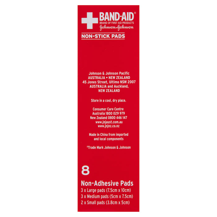 Band-Aid First Aid Non-Stick Pads 8