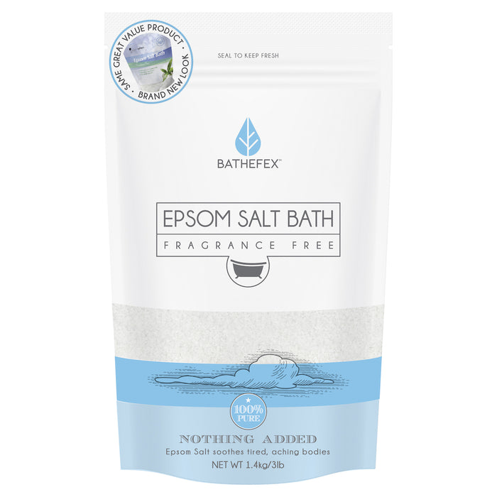 Bathefex Epsom Salt Fragrance Free 1.4kg