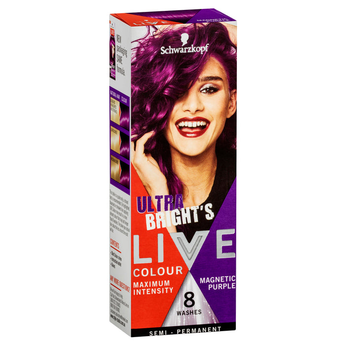 Schwarzkopf Live Colour Ultra Brights Magnetic Purple Hair Colour