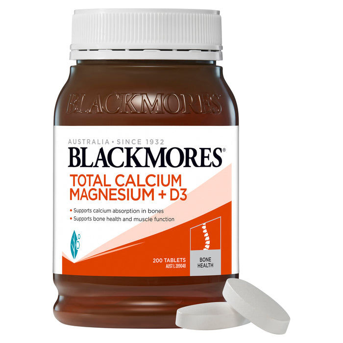 Blackmores Total Cal + Mag + D3 200 Tablets