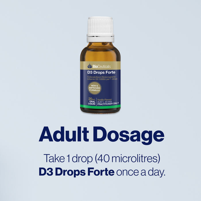 Bioceuticals D3 Drops Forte 20ml Oral Liquid Emulsion