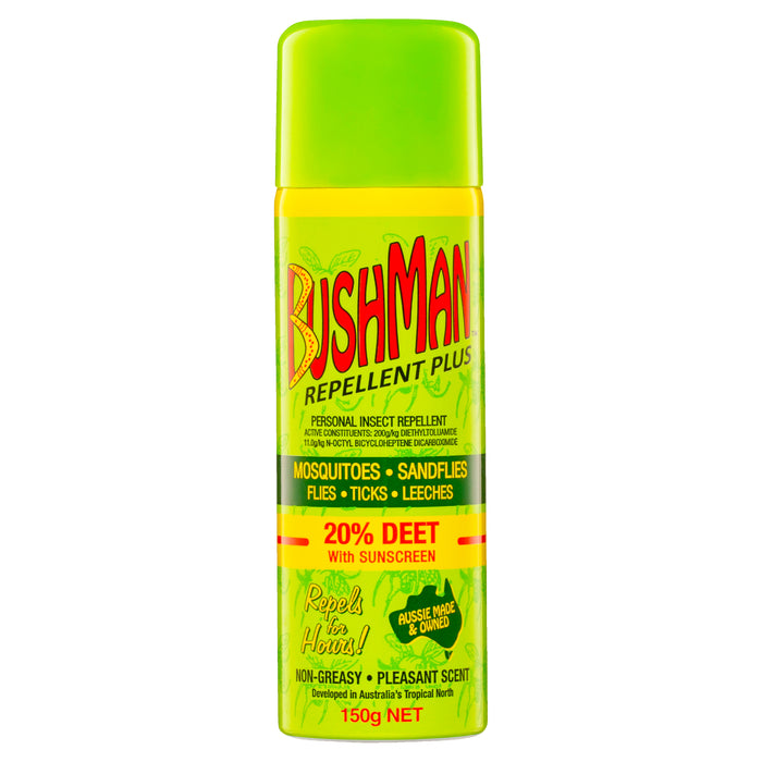 Bushman Plus Sunscn Aero 150g.