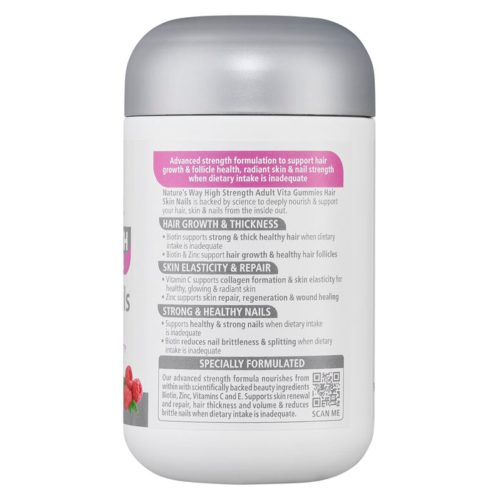Nature's Way High Strength Adult Hair Skin Nail 60 Gummies
