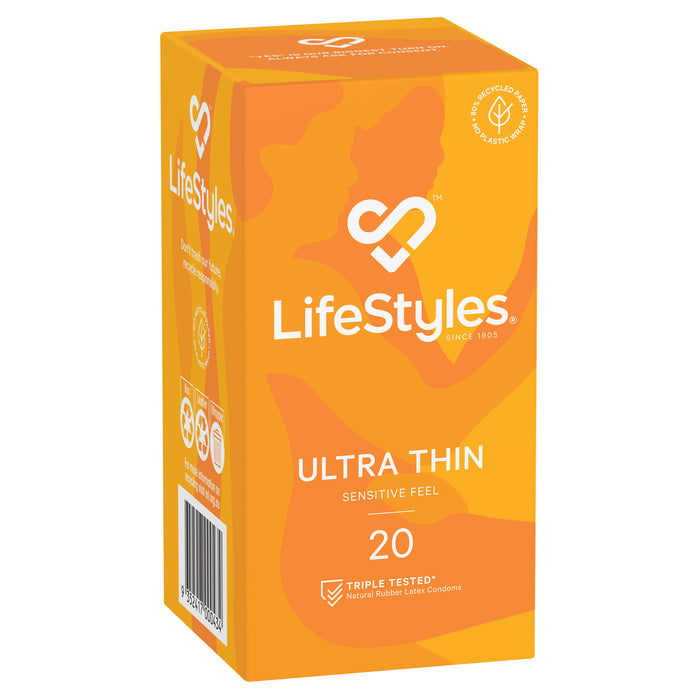 Ansell Lifestyles Condoms Ultra Thin 20 Pack