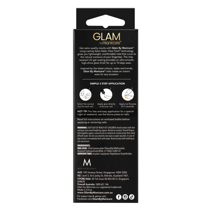 Glam By Manicare 428 French Pink Medium Square Kit.