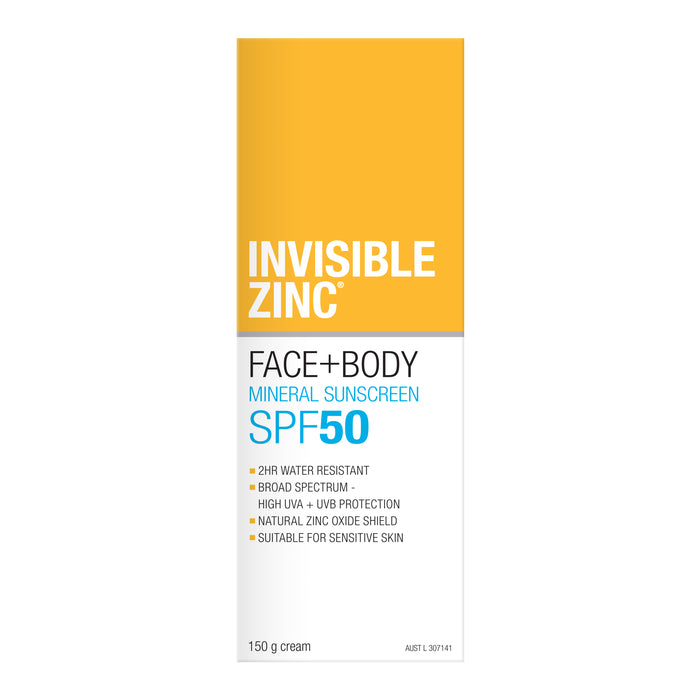 Invisible Zinc Face & Body SPF50+ 150g