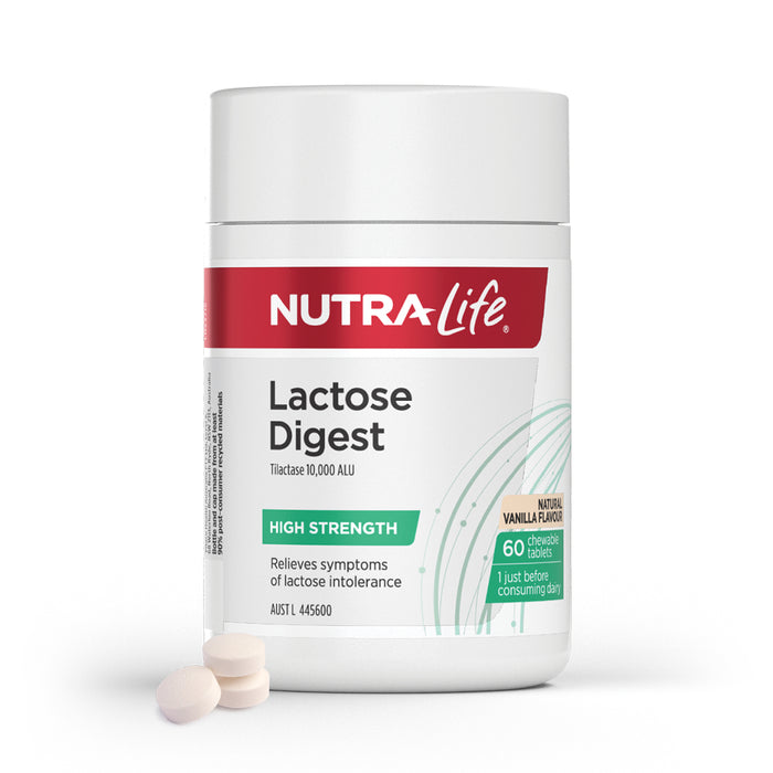 Nutra-Life Lactose Digest 60 Tablets.