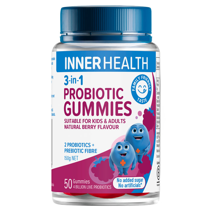 Inner Health Adult Raspberry Probiotic 50 Gummies