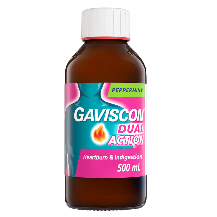Gaviscon Dual Action Liquid Pepermint 500ml