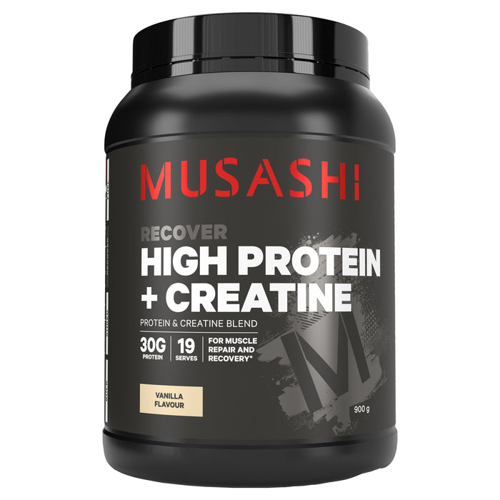 Musashi High Protein + Creatine Vanilla 900g