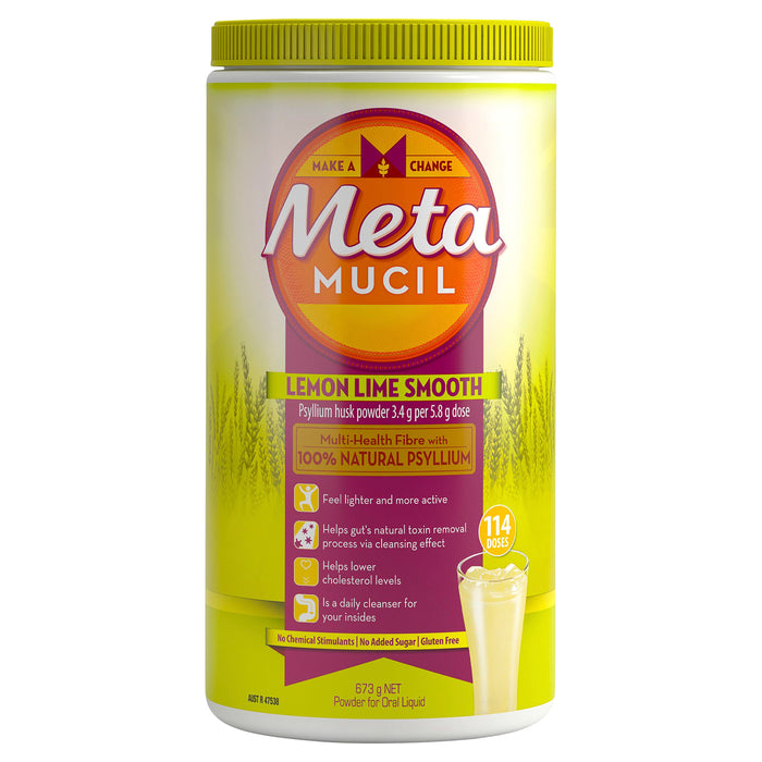 Metamucil Lemon Lime 114 Doses 673g.