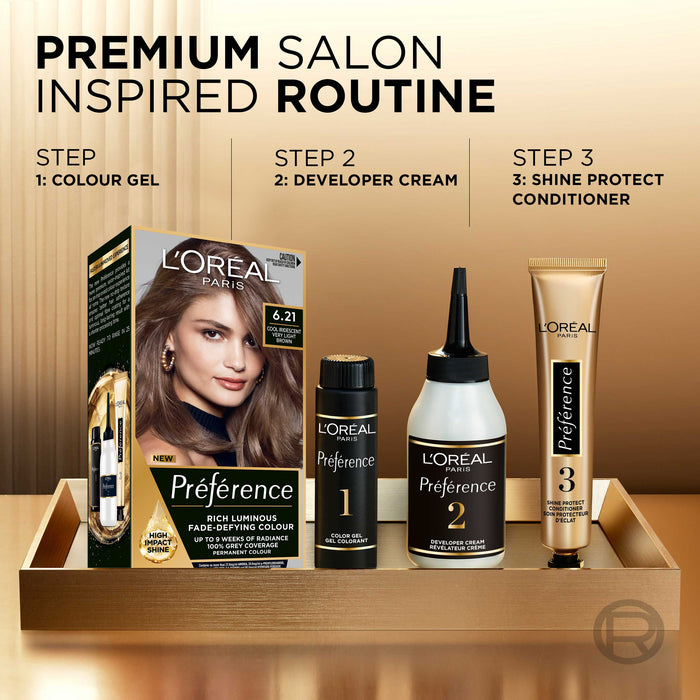 L'Oreal Preference 6.21 Iridescent Light Brown