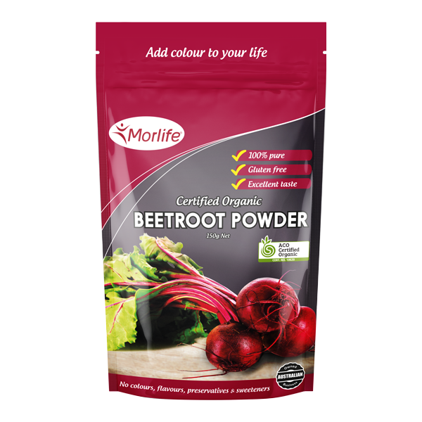 Morlife Beetroot Certified Organic Powder 150g