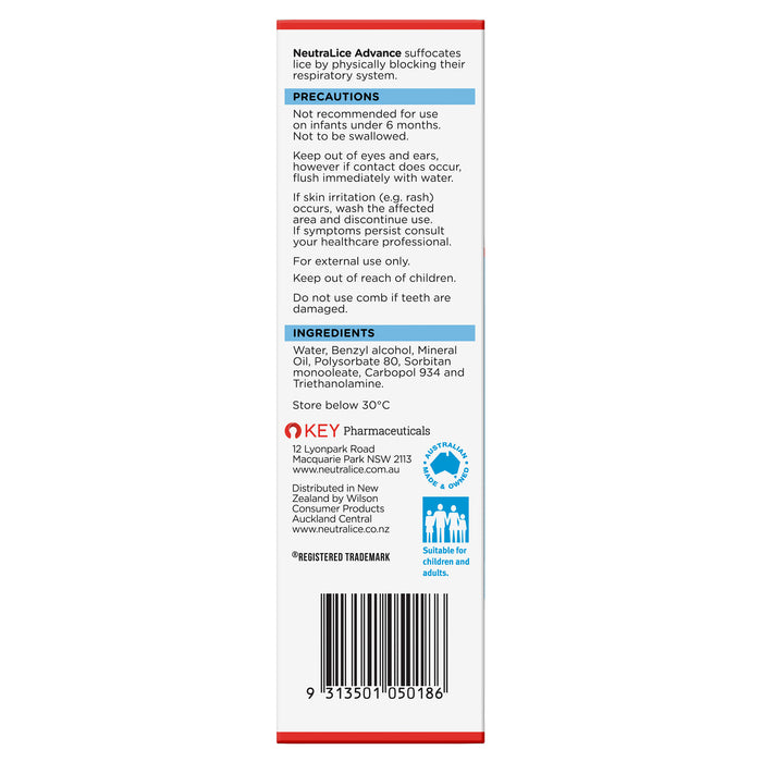 Neutralice Advance Lotion Kit 200ml.