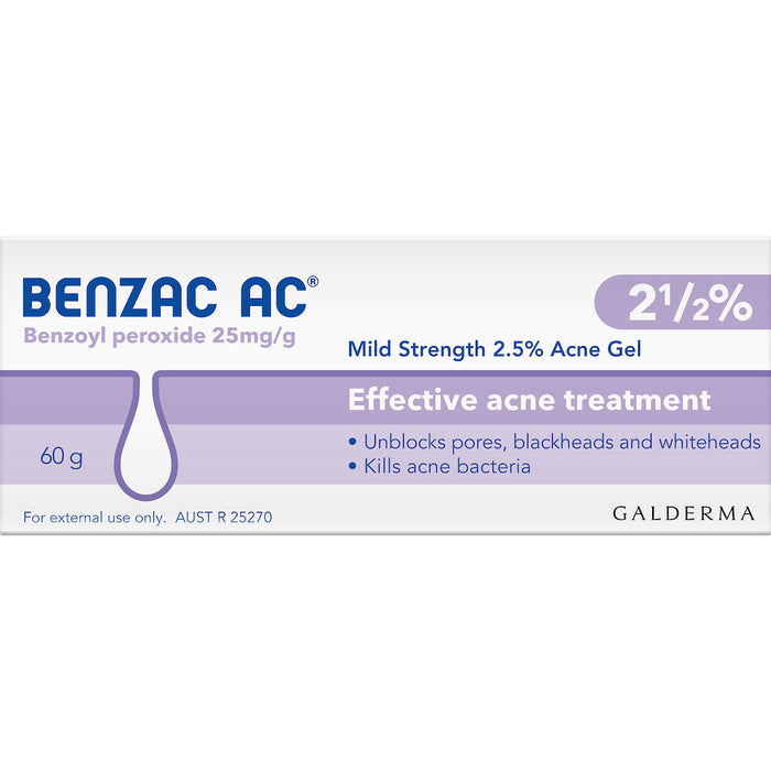 Benzac AC 2.5% Gel 60g