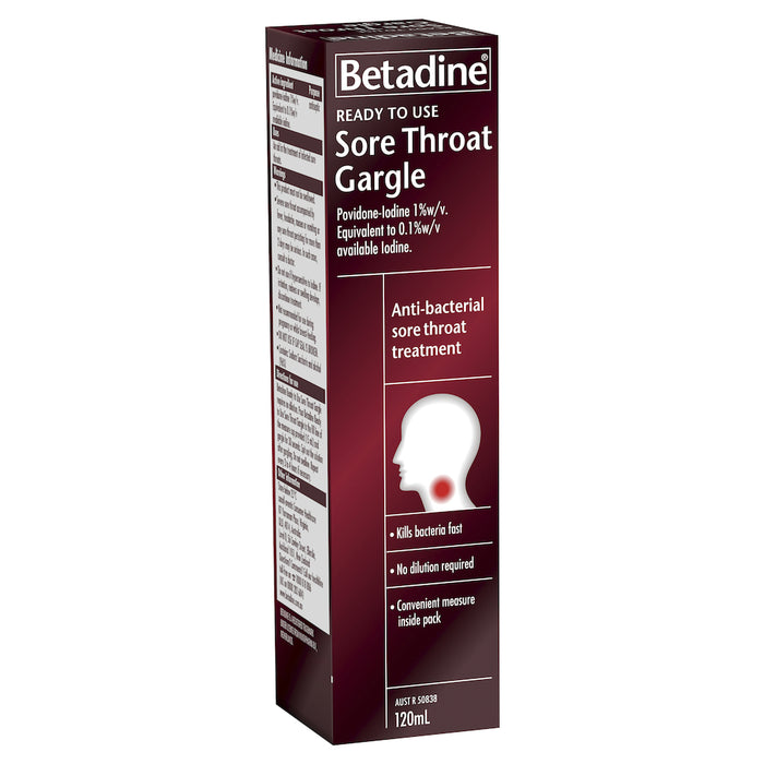 Betadine Ready To Use 120ml Gargle