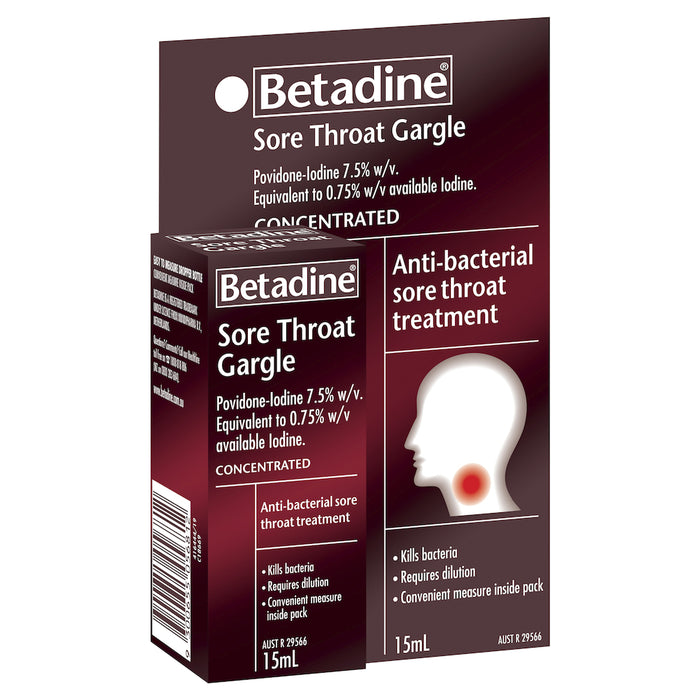 Betadine Sore Throat Gargle 15 ml